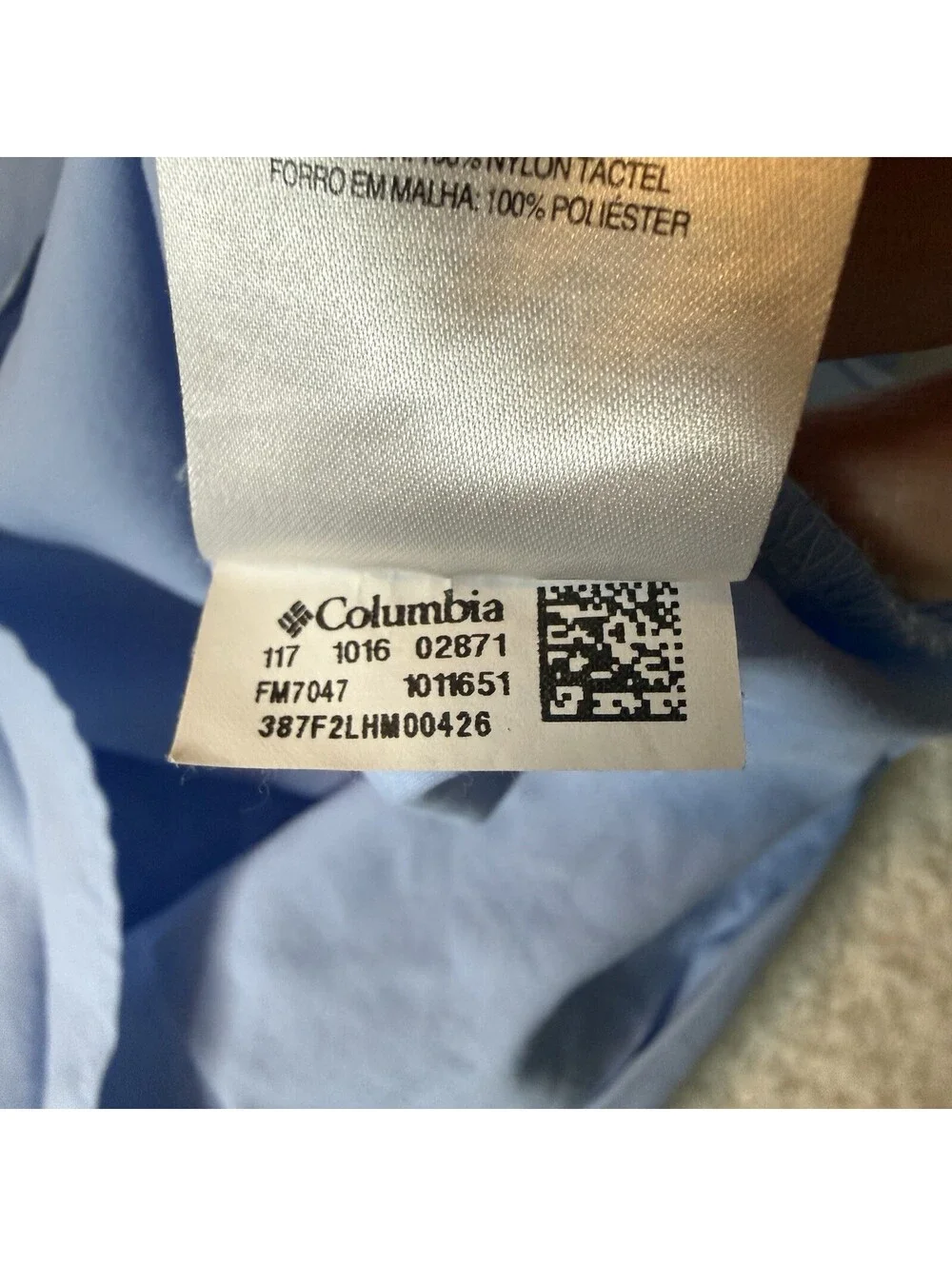 Columbia PFG Men’s Large Blue Omni-Shade Short Sleeve Fishing Shirt Vented